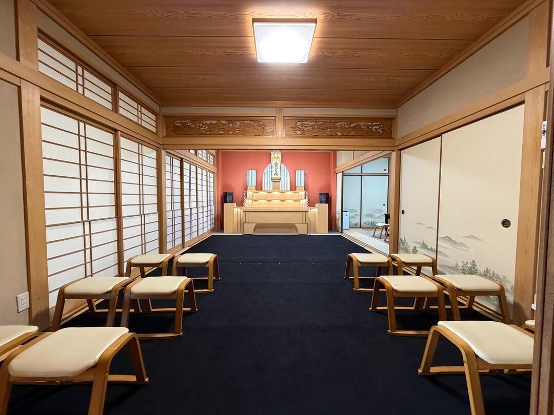 ご自宅でお見送りをするような、心落ち着く空間。
